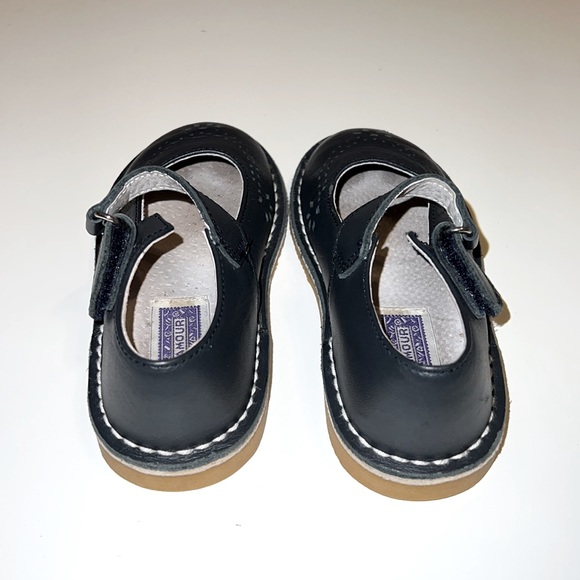 Lamour girls size 8 1/2 toddler Navy Shoes - Picture 3 of 6